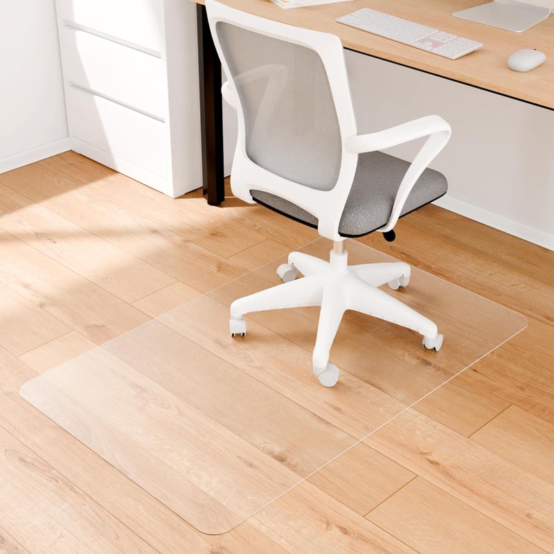 Naturei Chair Mat for Hard Floors- 48" x 30", Office Floor Mat for Rolling Chairs, Clear Plastic Desk Chair Mat, Easy Glide, Under Desk Floor Protector for Home and Office Use - Image 2